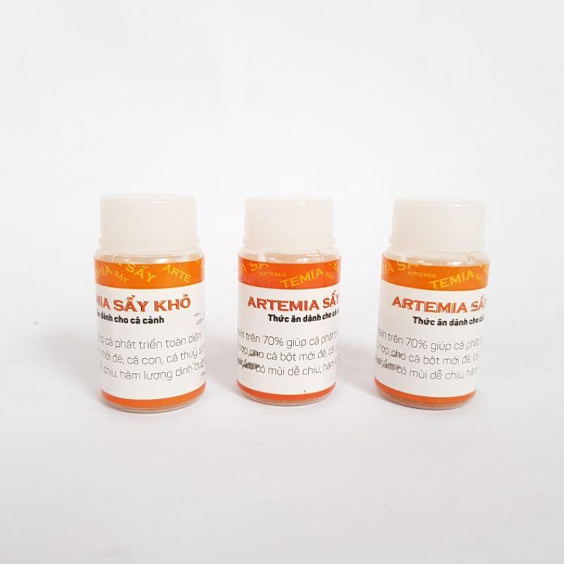 Artemia sấy khô hộp 150ml - Artimia sinh khối thức ăn tươi cho cá cảnh -tặng kèm ống cho ăn nhỏ giọt