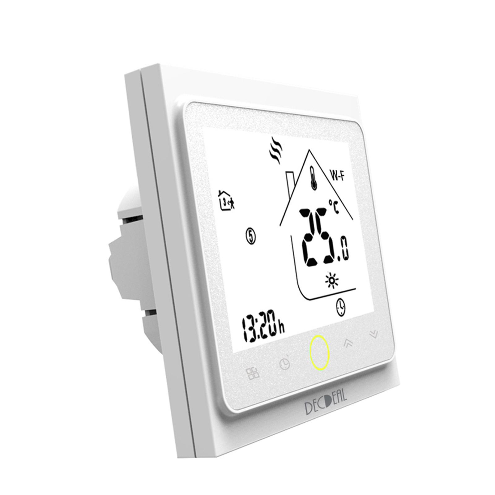 Bộ điều khiển nhiệt độ thông minh Wi-Fi Thermostat với Màn hình cảm ứng hiển thị với đèn đen, dễ đọc