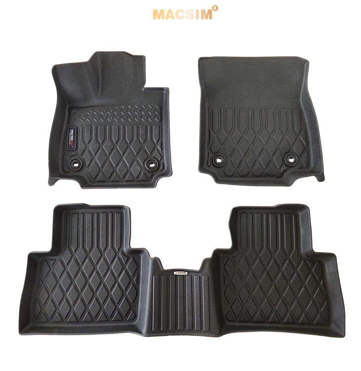 Thảm lót sàn xe ô tô LEXUS NX 2022+ (sd) Nhãn hiệu Macsim chất liệu nhựa TPE cao cấp màu đen
