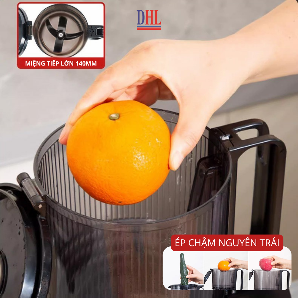Máy Ép Chậm, Máy Ép Trái Cây Công Nghiệp Mitomo KJ3081 Kiệt Bã - Hàng Chính Hãng Bảo Hành 3 Năm