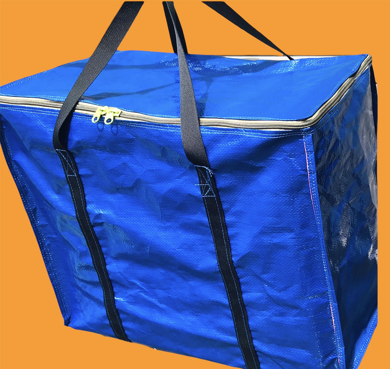 TÚI BẠC TÚ PHƯƠNG MÀU XANH CAM - Túi đựng đồ chuyển nhà đựng tới 50kg