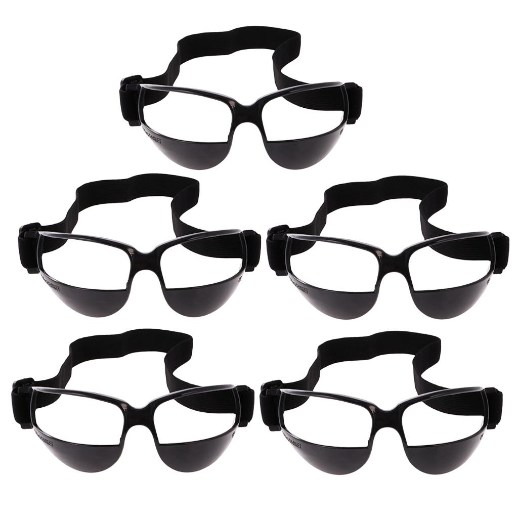 15pcs Sports Basketball Dribble Specs Glasses Training Aid Supplies Black