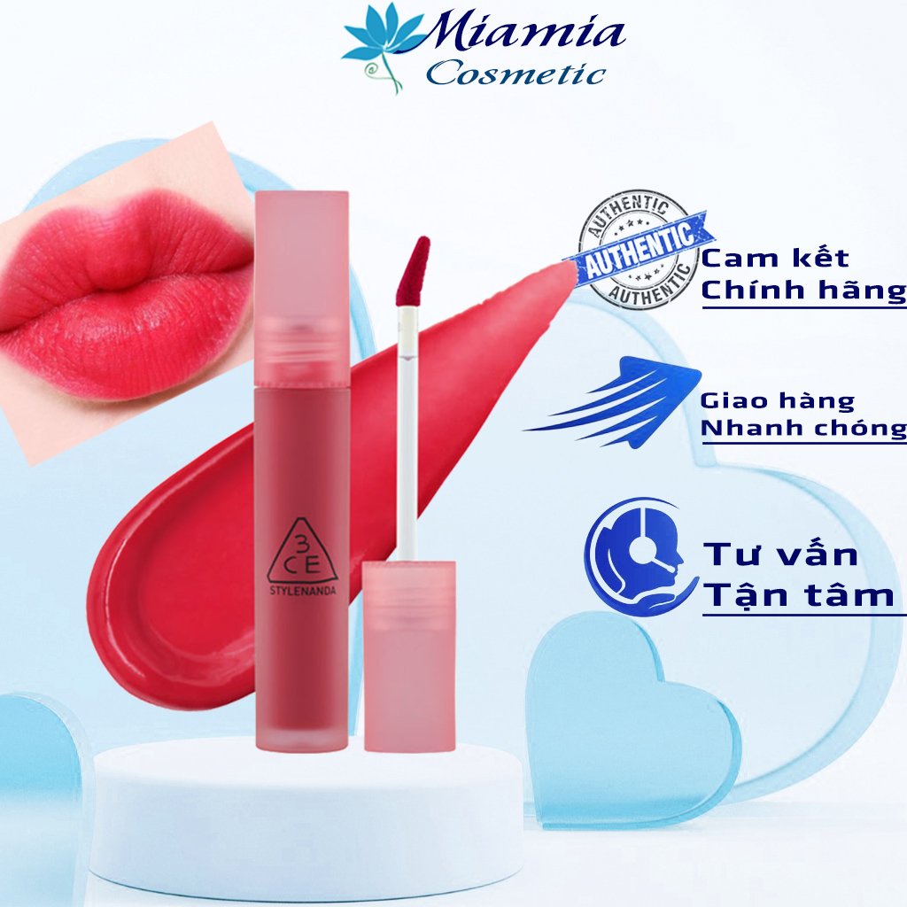 Son Kem Lì 3CE Blur Water Tint Spot Player - Màu Đỏ Hồng 4.6g Mềm Mịn Lâu Trôi