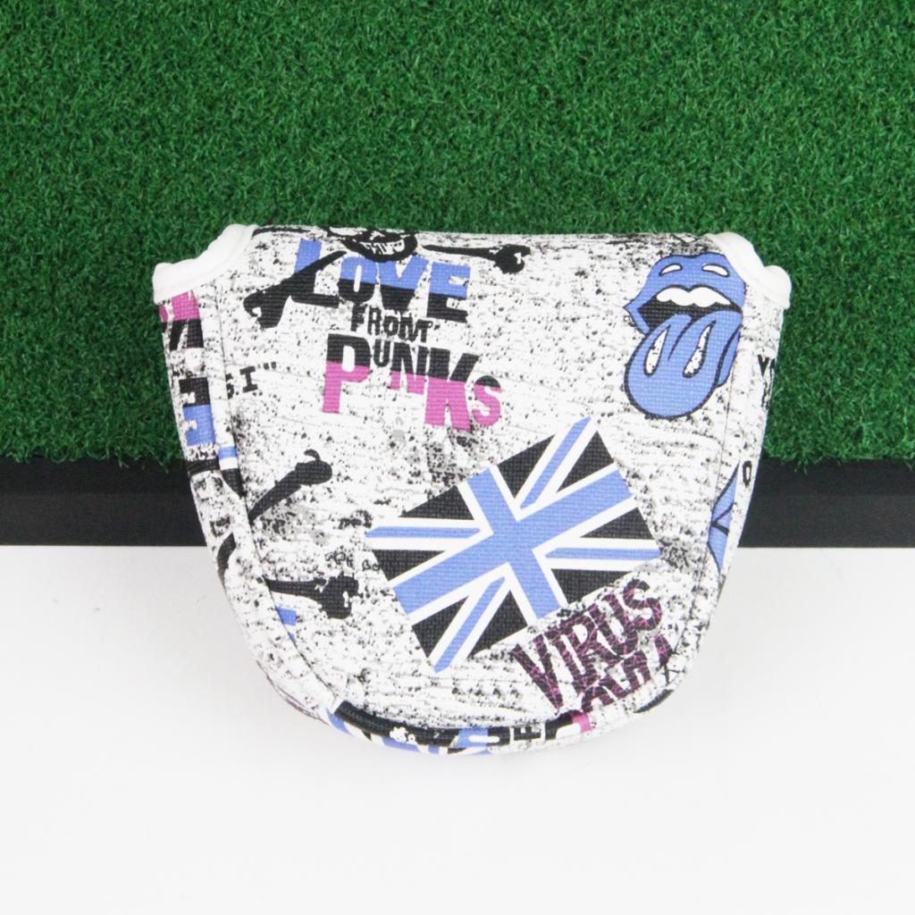 PU Leather Golf Mallet Head Cover  Putter Cover Sleeve  Blue