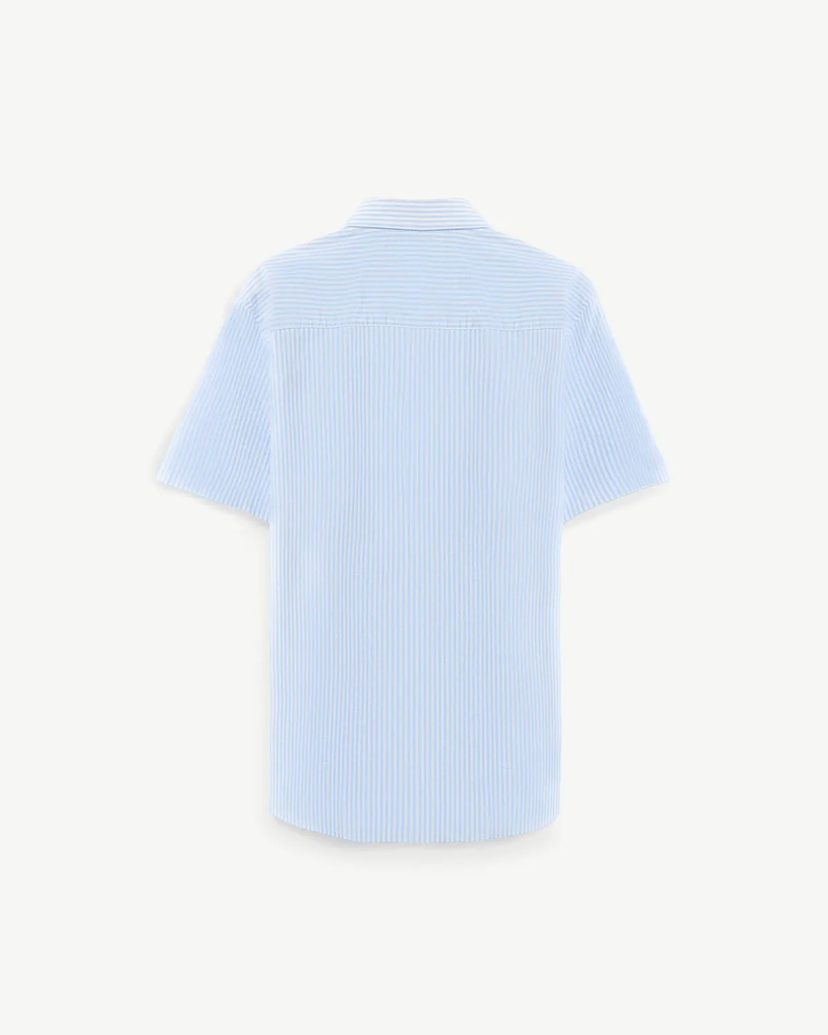 Áo sơ mi sọc ngắn tay vải oxford . Form Fitted - RT 10S25SHS001 | ROUTINE CÀ MAU