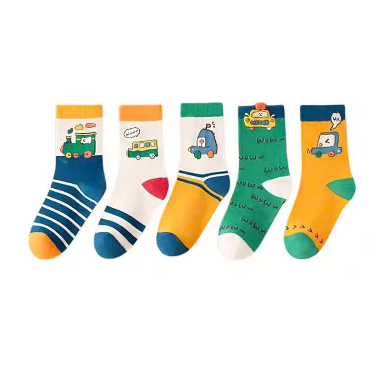 SET 5 ĐÔI TẤT VỚ XANH DỄ THƯƠNG TỪ 1-12 TUỔI DÀNH CHO BÉ TRAI BÉ GÁI