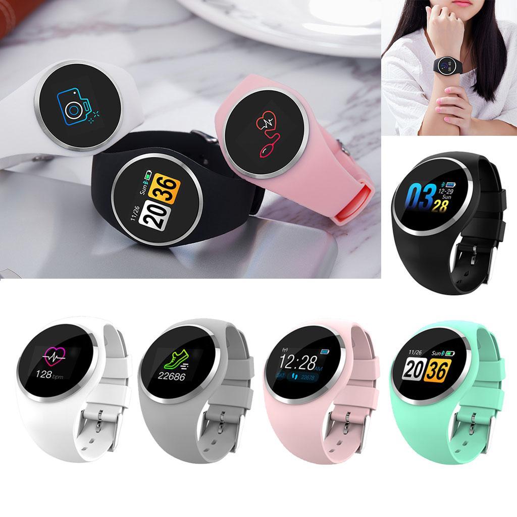Smart Watch Fitness Tracker Bracelet Heart Rate Monitor Wristband IP67 Black