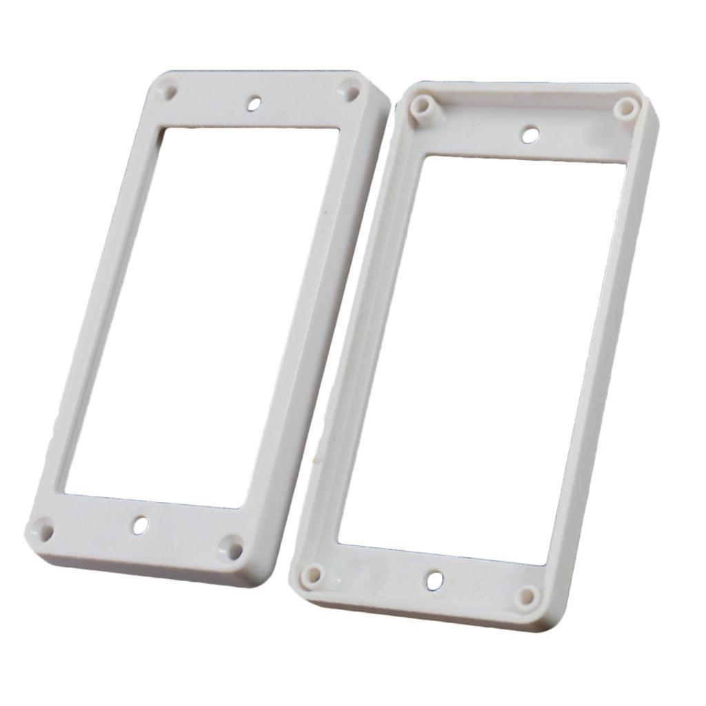 2X 2pcs White Humbucker Pickup Mounting Rings for Neck&Bridge Pickups