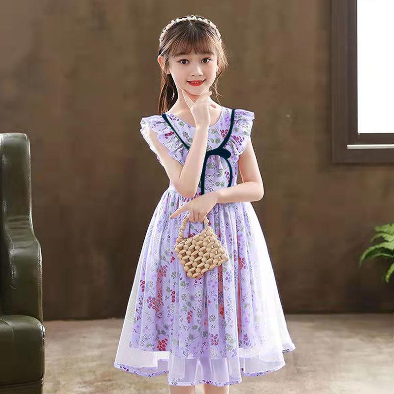 DONGSHOP HOT Đầm bé gái 2023 Váy bé gái mùa hè Váy công chúa siêu tiên