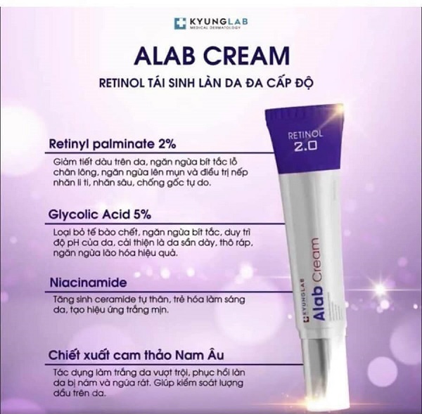 Retinol tái sinh làn da Kyung Lab – Alab Cream 30ml