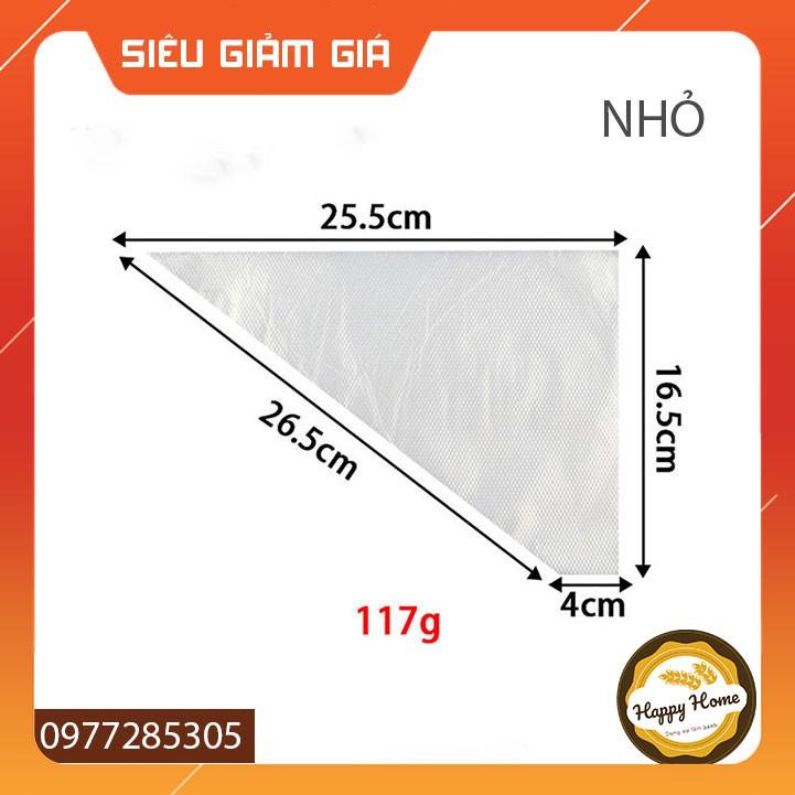 Túi bắt bông kem hình tam giác nhiều size SÉT 100 túi