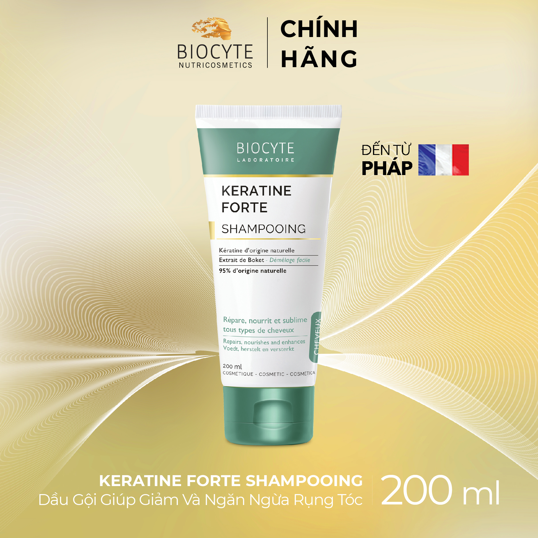 B12 Dầu gội làm mượt tóc BOC Keratine Forte Shampooing 200ml