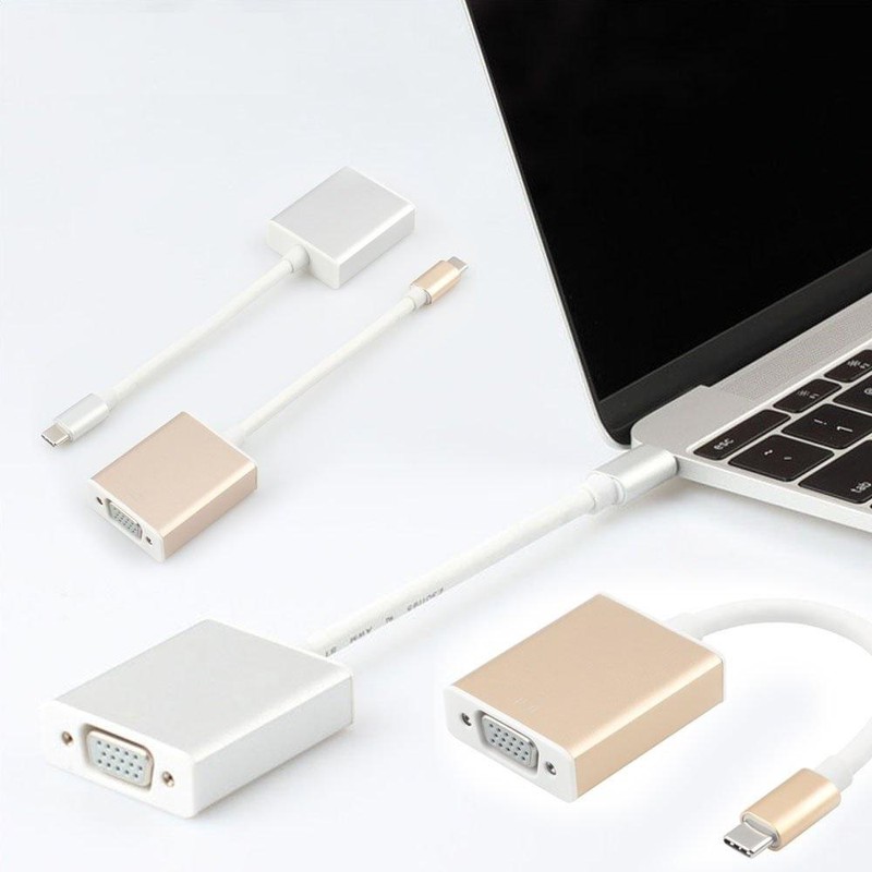 Cáp USB Type C to VGA cho Macbook