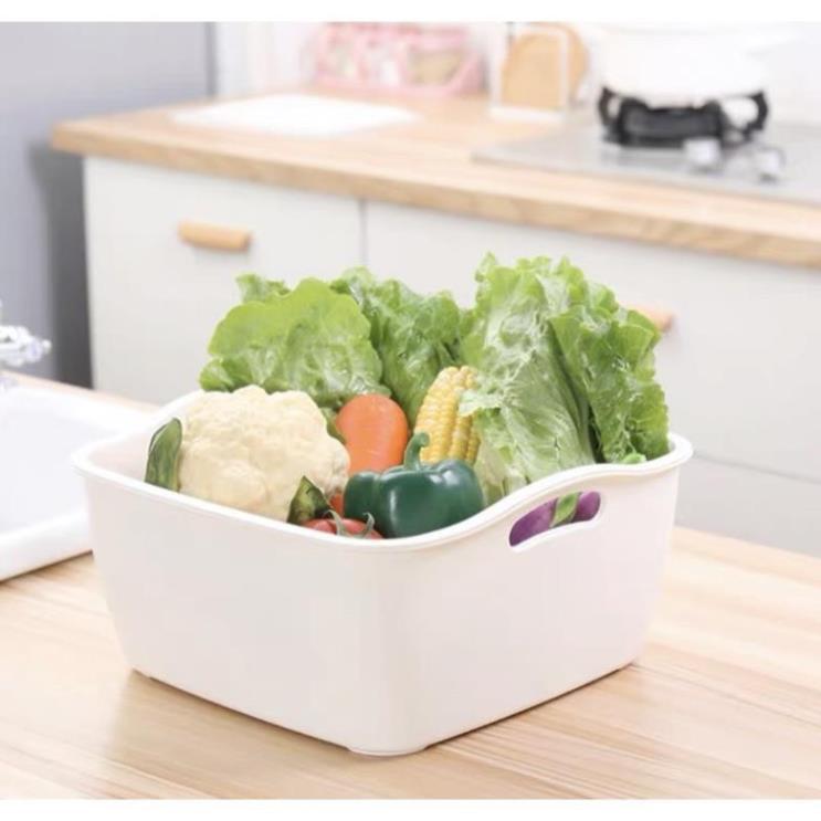 Rổ nhựa 2 lớp hình vuông ,rổ đựng rau củ quả hàng xuất Nhật cao cấp 1320
