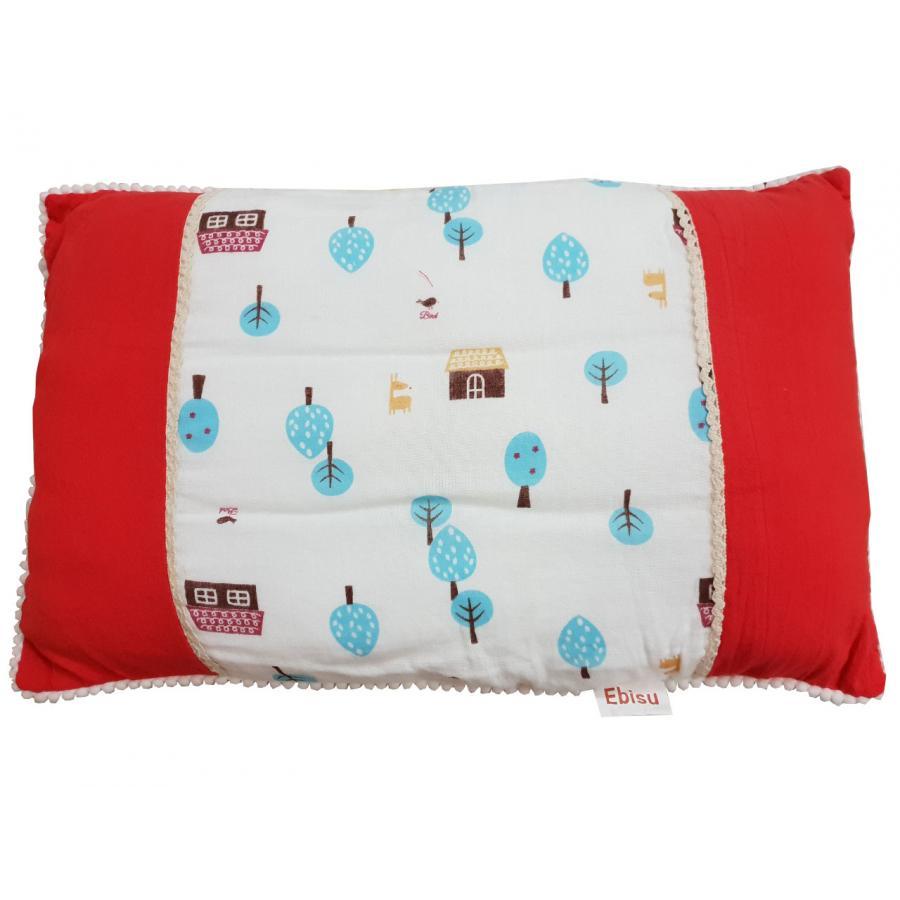 Gối trẻ em cotton xô cho bé mềm mát Ebisu