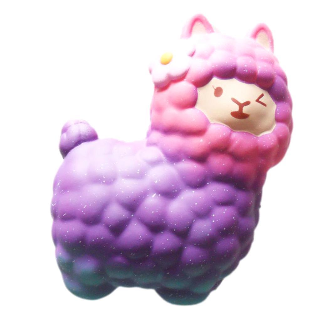 Soft Slow Rising Squishes Toys PU Stress Relief Animal Alpaca Toy