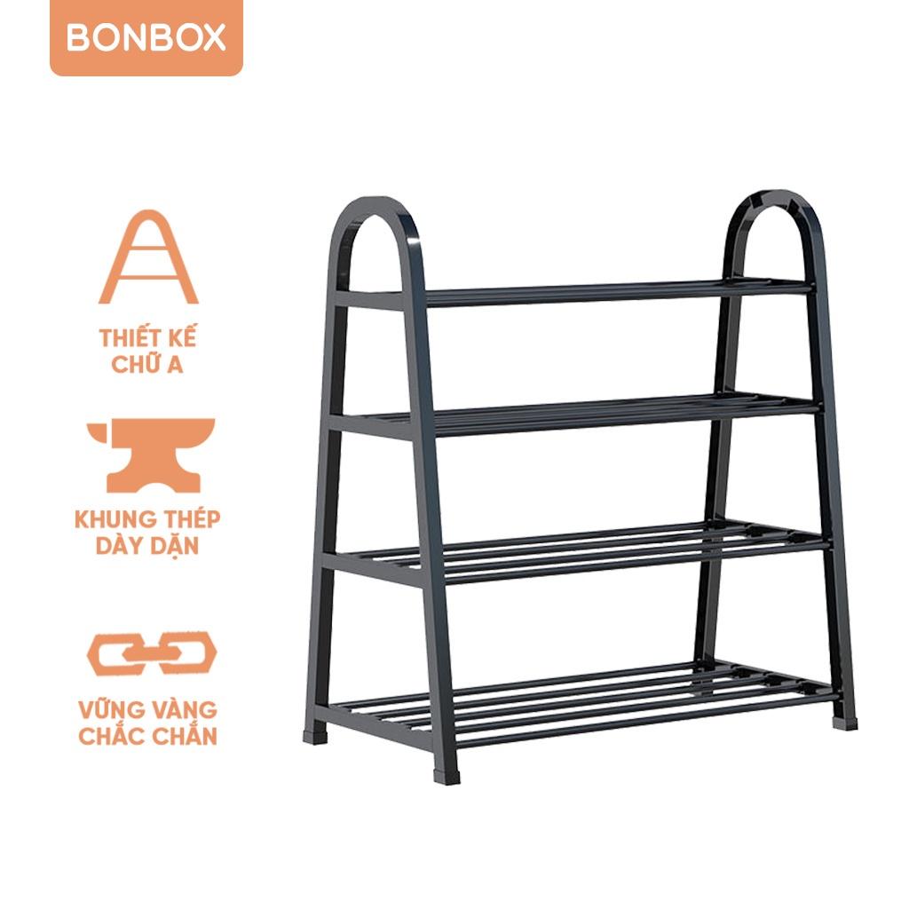 Kệ Để Giày Dép Tiện Dụng 4 Tầng Hình Chữ A BONBOX BFS701 - Khung Théo Cao Cấp Chắc Chắn - Hàng Chính Hãng