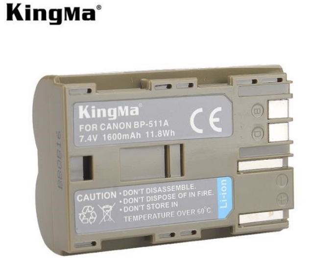 Bộ sản phẩm gồm 2 Pin + 1 Sạc KingMa BP-511A - Hàng chính hãng