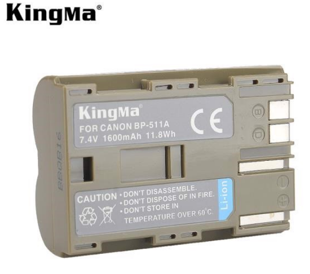 Bộ sản phẩm gồm 2  Pin + 1  Sạc KingMa BP-511A  - Hàng chính hãng