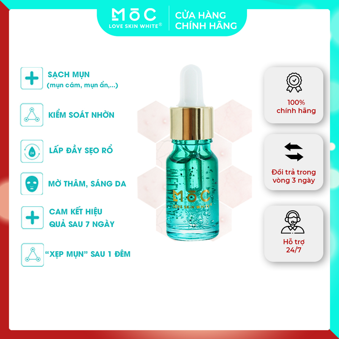 Serum Ngừa Mụn Thâm, Mờ Sẹo 10ml MỘC