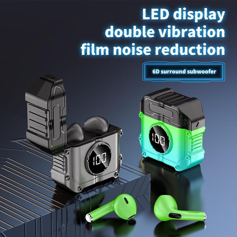 Tai Nghe Không Dây Bluetooth 5.2 Chống Nước Cảm Ứng 9D TZUZL M2 TWS Kèm Mic