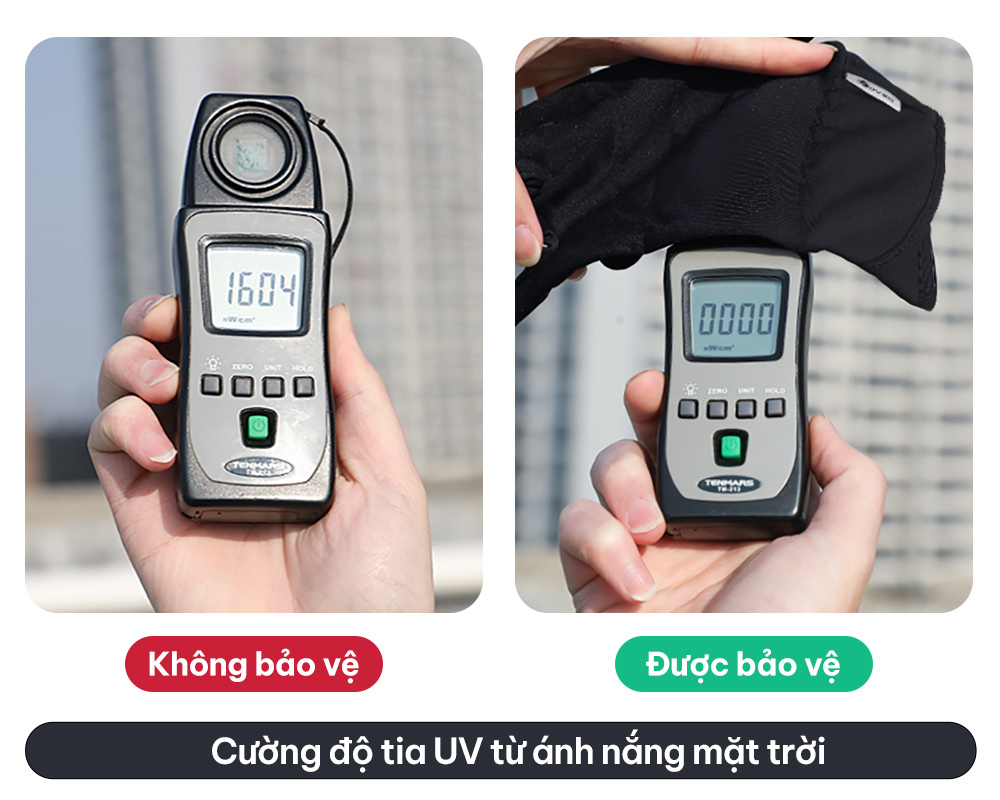 Găng Tay Chống Nắng UV100 Apex-Cool KD23368 Thiết kế hở lòng bàn tay, vải thoáng mát