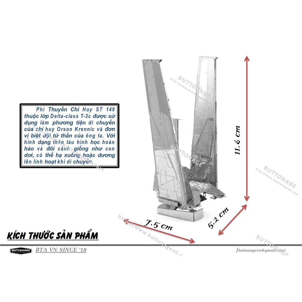 Mô Hình Lắp Ráp 3d Phi Thuyền Chỉ Huy ST 149 Lớp Delta