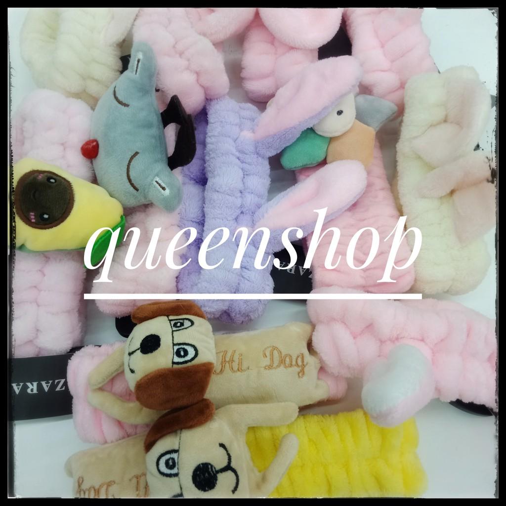Băng đô cài tóc rửa mặt thiết kế kiểu dễ thương phong cách hàn quốc dành cho nữ Queenshop