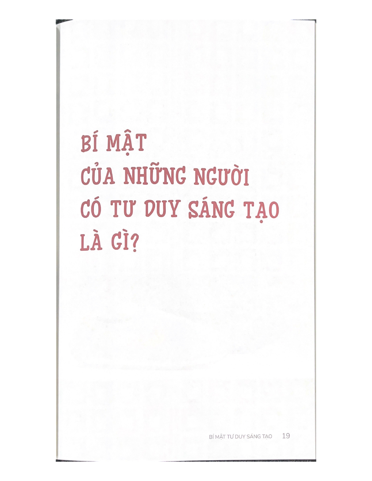 Bí Mật Tư Duy Sáng Tạo