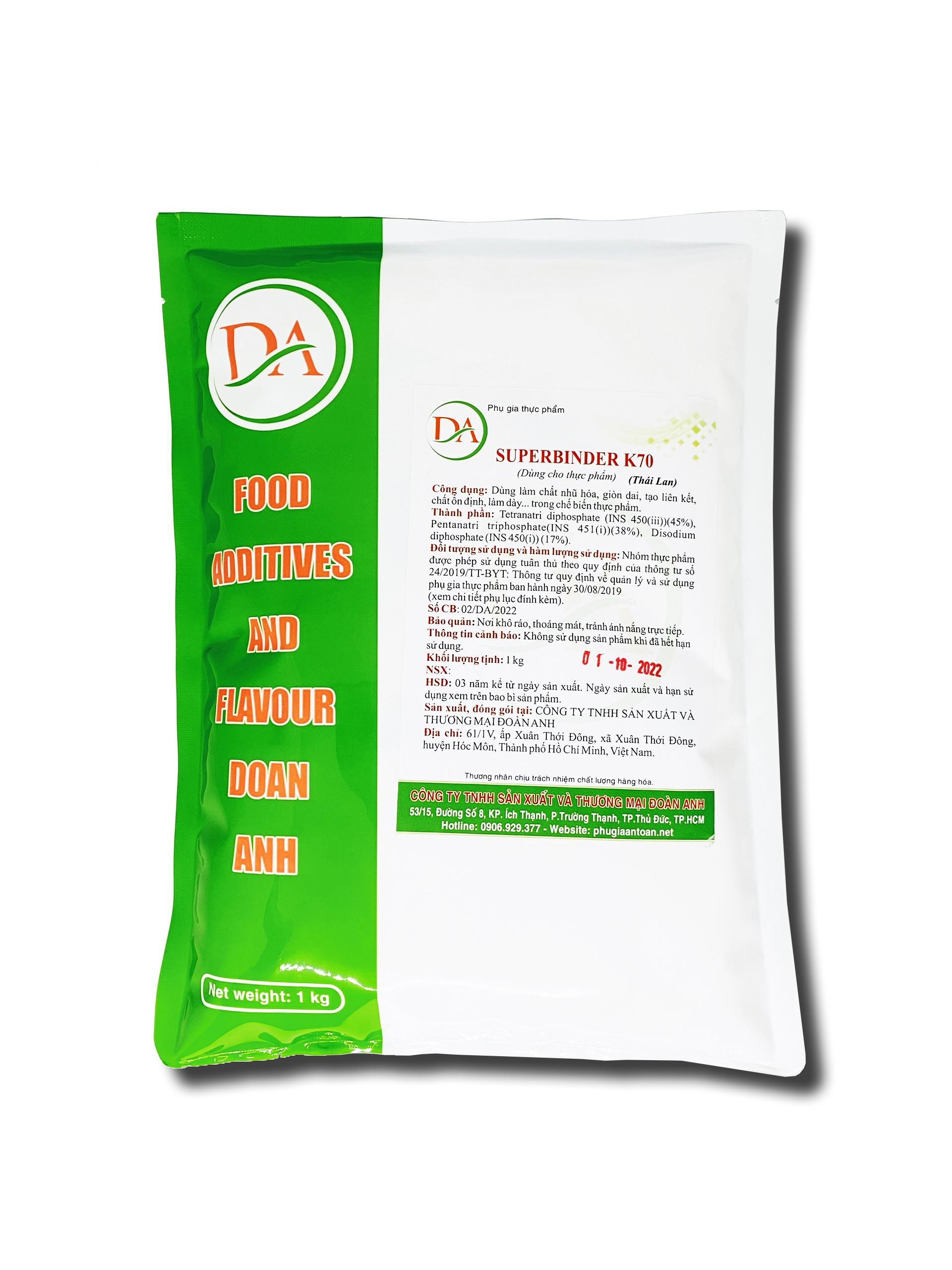Phụ Gia Tạo Giòn Dai Cao Cấp Cho Thịt Đông Lạnh/ Superbinder K70