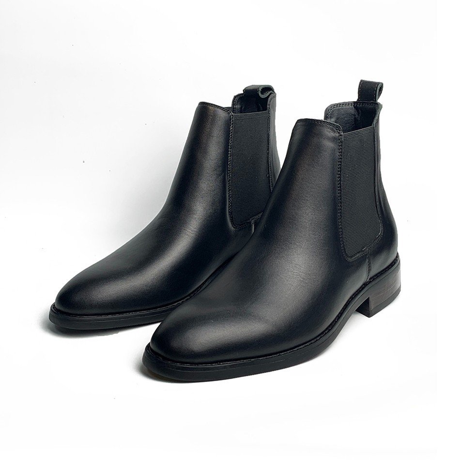 Giày tây công sở cao cổ Chelsea Boots Classic MAD CB23 da bò thật cao cấp thời trang phong cách uy tín chất lượng