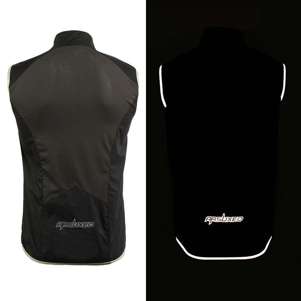 Áo ARSUXEO dành cho nam giới thiết kế không tay, có dây kéo