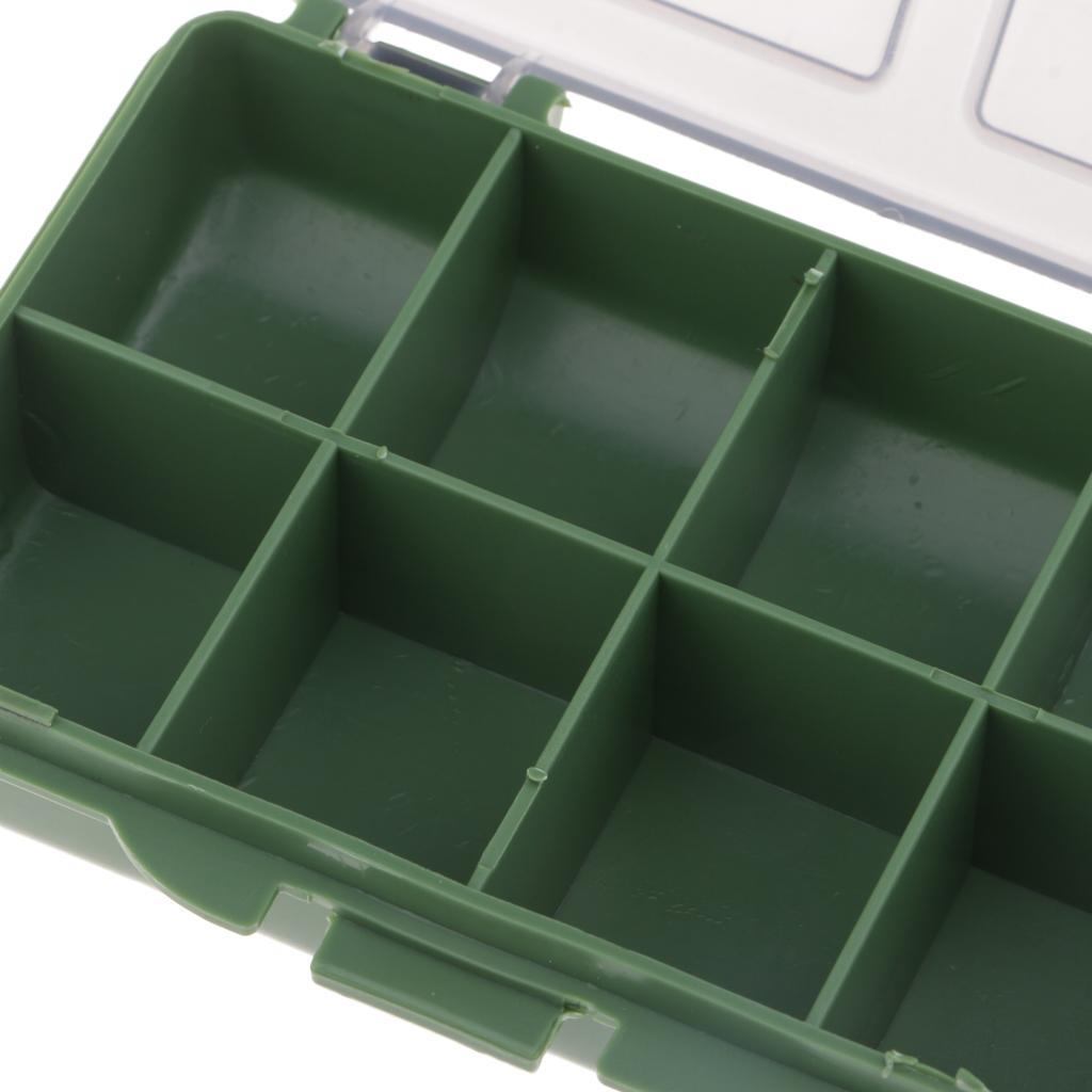 2 Pieces Carp Coarse Fishing Tackle Box Bit Complete Box System for Hooks Swivels Beads Spinners Tackle
