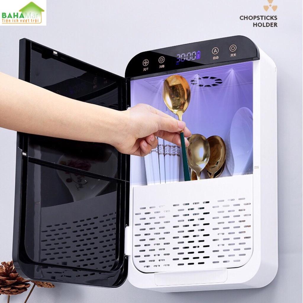 HỘP TREO THÔNG MINH KHỬ TRÙNG ĐŨA THÌA BẰNG TIA CỰC TÍM CÓ HẸN GIỜ thông minh khử trùng không có góc chết