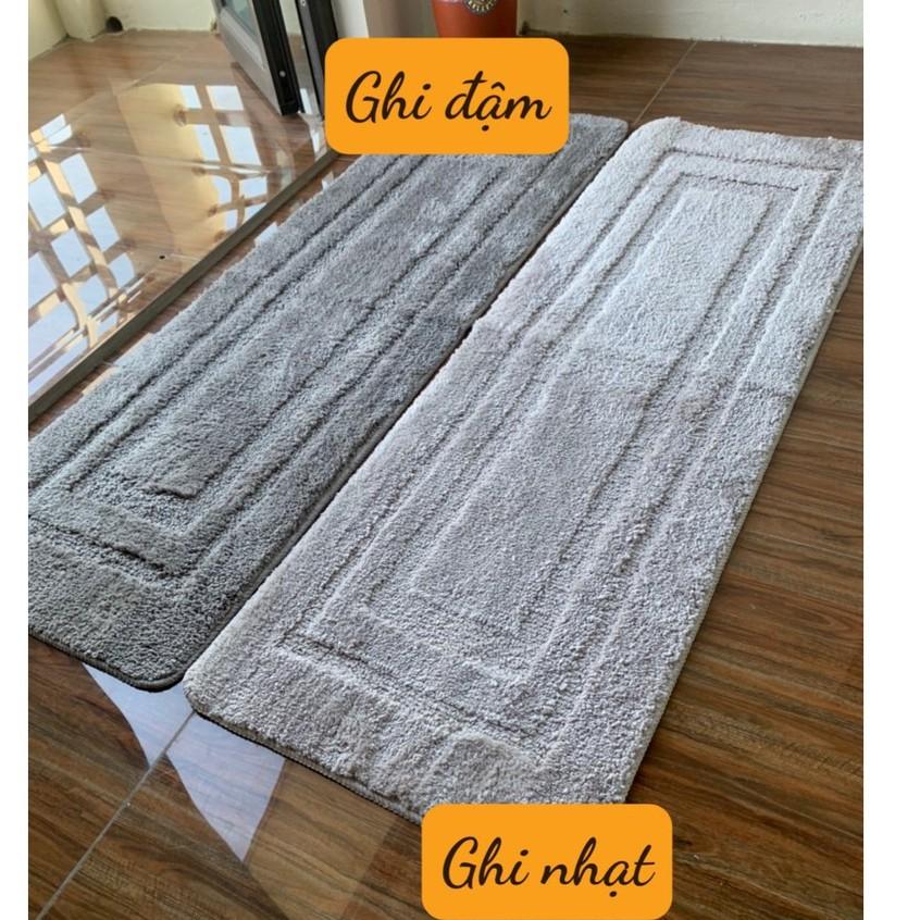 Thảm chùi chân 1 màu hàng Cao Cấp thấm hút cực tốt - kt/ 40 x120