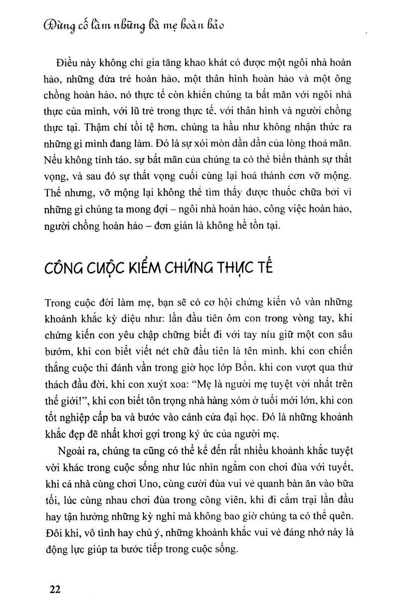 Đừng Cố Làm Những Bà Mẹ Hoàn Hảo
