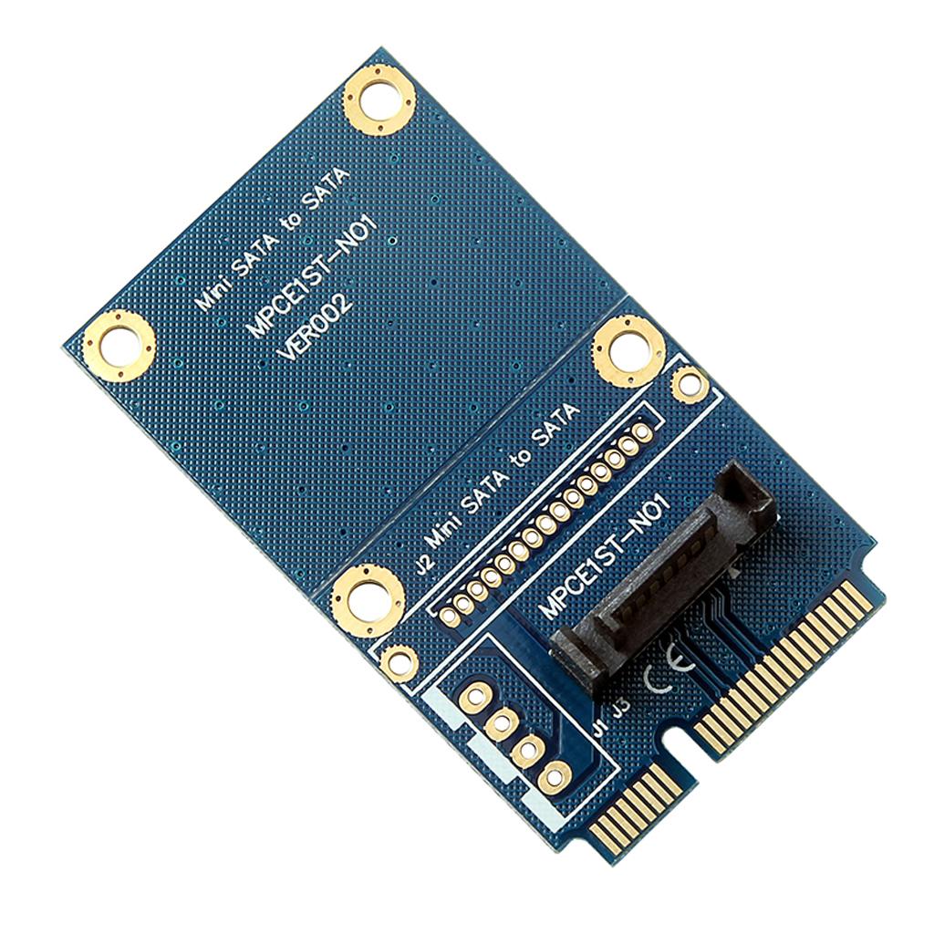 MSATA PCI E SATA SSD to 7 Pin SATA Hard Drive Convert The Card Adapter with Screws