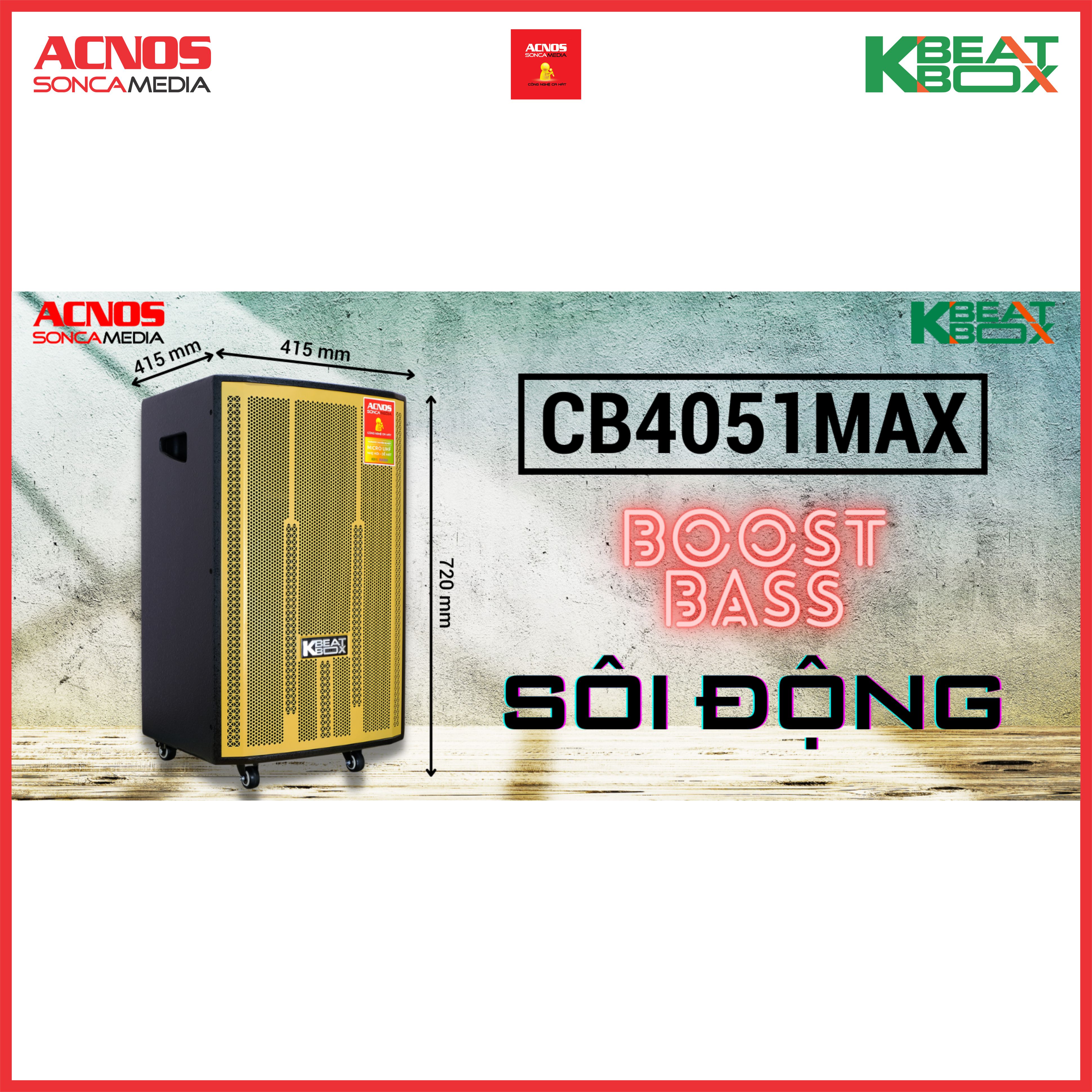 Dàn âm thanh di động ACNOS CB4051MAX