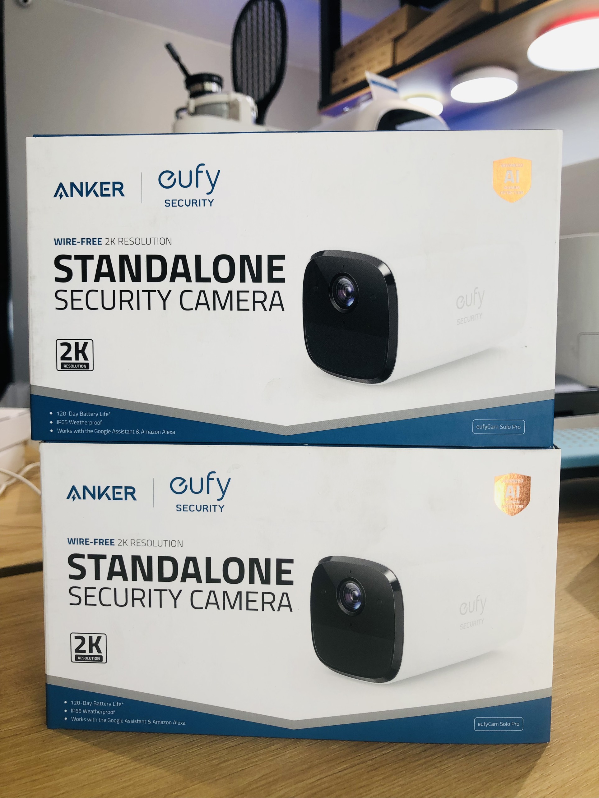 Camera Giám Sát EUFY SECURITY Solo Pro 2K/ 2C Pro (2 Kit) 2K, Camera ngoài trời không dây, dùng pin, hàng chính hãng phân phối