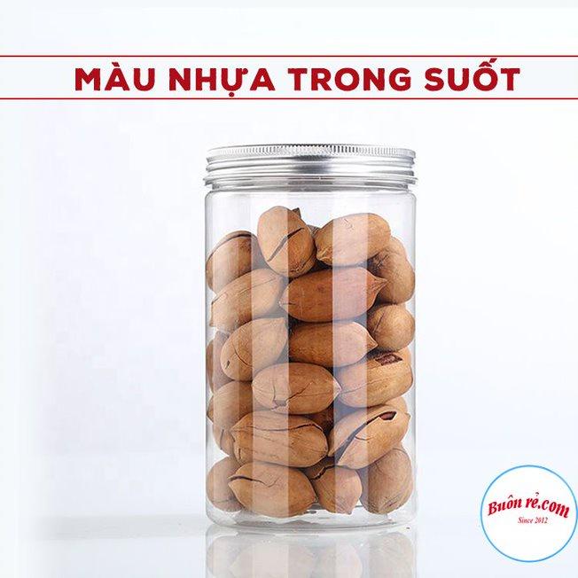 Hũ nhựa PET nắp thiếc – Hộp nhựa đựng hạt khô nhiều kích thước 01443