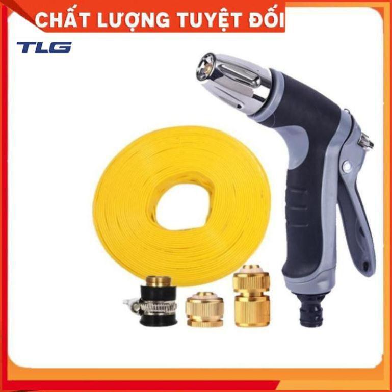 Vòi phun xịt rửa xe, tưới cây chuyên nghiệp 15m 206817 (cút đồng nối đồng)