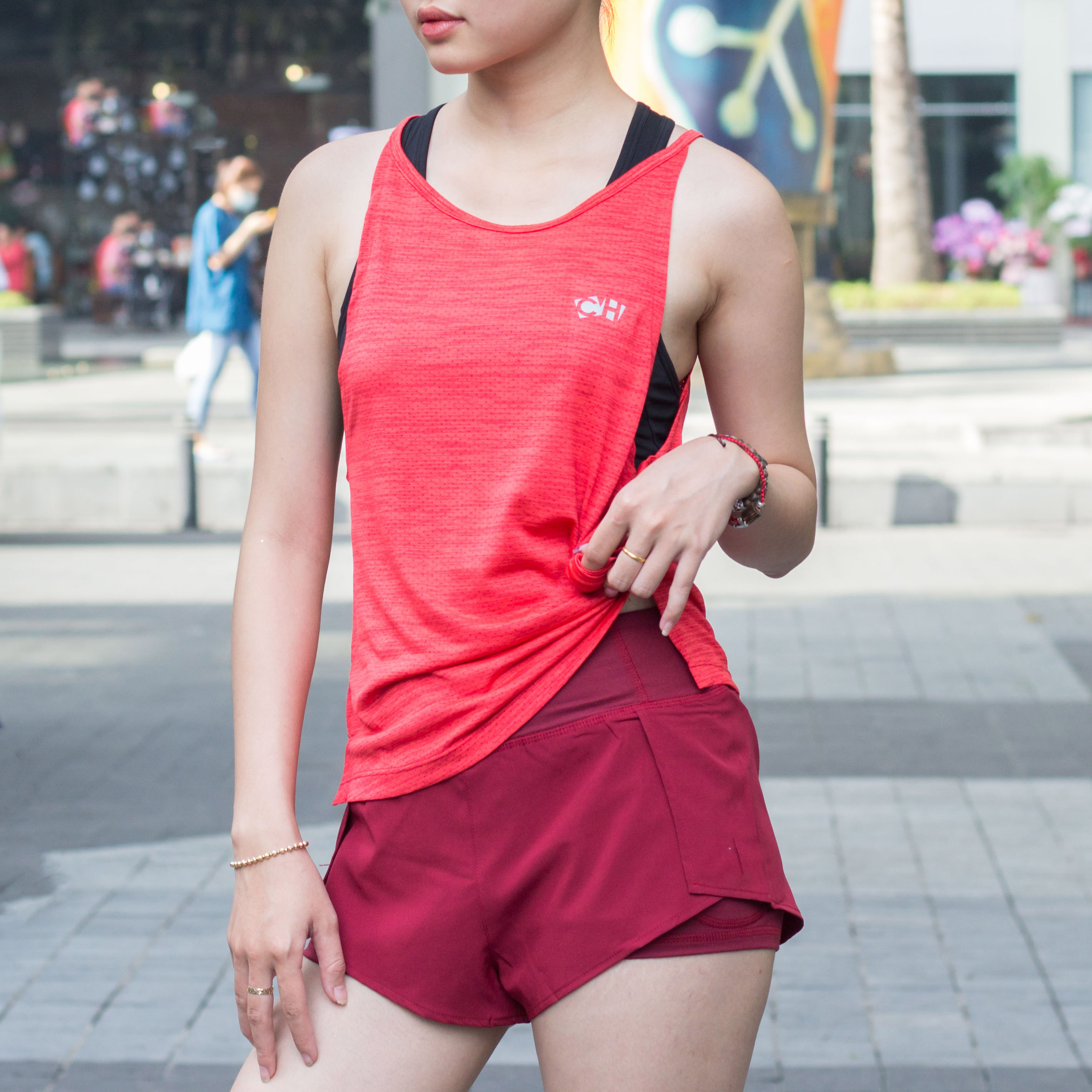 Áo TankTop Cổ Yếm Tập Gym, Yoga