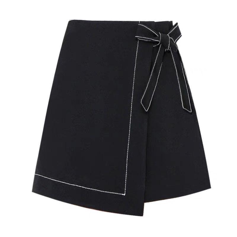 Chân Váy Chữ A Công Sở dáng ngắn 40cm buộc nơ xinh xắn