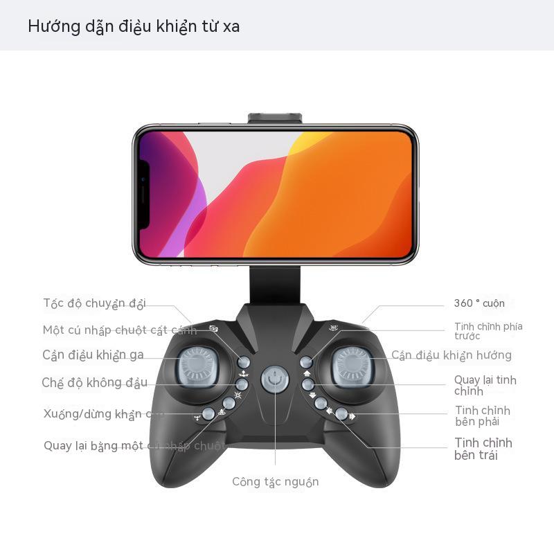 KK8 mini gấp máy bay không người lái 4k, máy bay điều khiển từ xa của quad