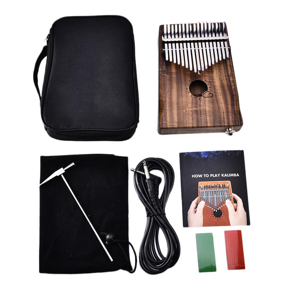 Kalimba Thumb Piano w/ Bag African Musical Instrument Percussion 17 Key Toy