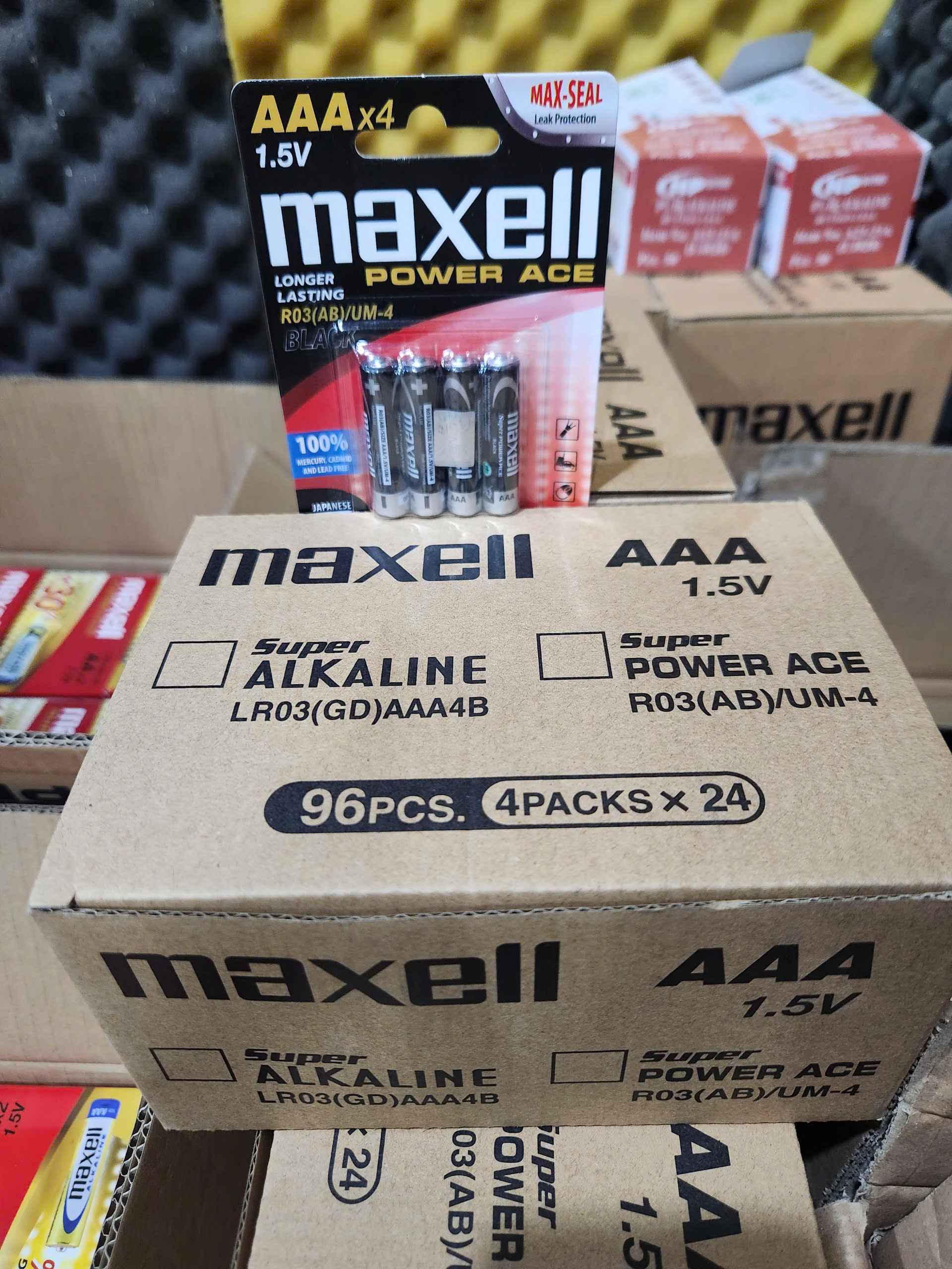 Pin Tiểu nhỏ AAA Maxell Super Power ACE Hộp 96 viên - Hàng Siêu Thị, Giá Tốt, Freeship - Hàng chính hãng