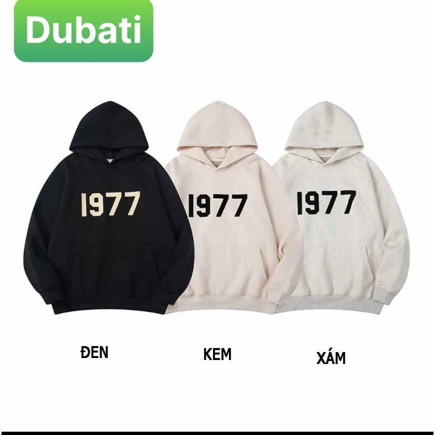 ÁO KHOÁC HOODIE NAM NỮ CHẤT NỈ DÀY PHOM FROM RỘNG 1977 PHONG CÁCH SANG CHẢNH NEW -DUBATI FASHION