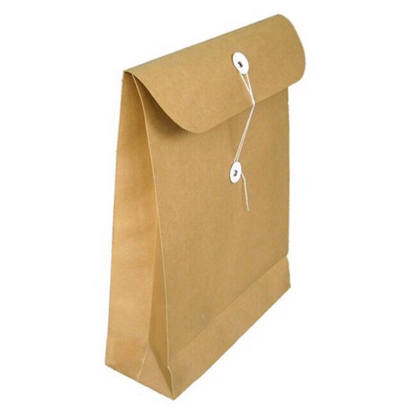 [CHẤT LIỆU SIÊU DÀY, 200GSM] Tập 10 Túi đựng hồ sơ khổ A4 có đáy màu xi măng - Đáy 5cm chứa 500 tờ A4