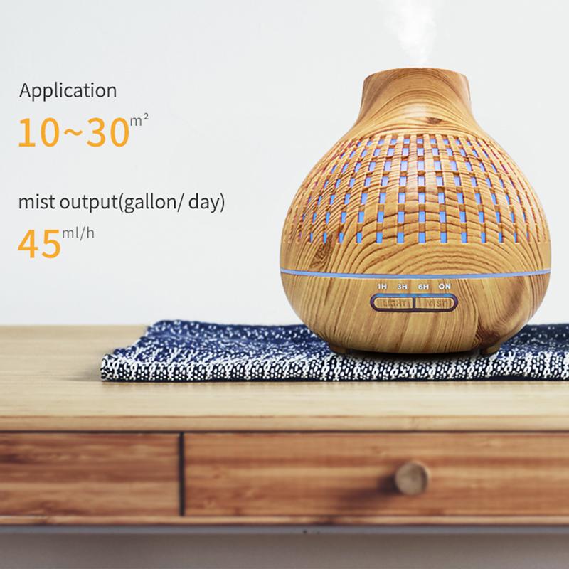 400Ml Máy Phun Sương Tạo Độ Ẩm Điện Máy Khuếch Tán Lọc Không Khí Gỗ Siêu Âm Thanh Máy Tạo Độ Ẩm Phun Sương Tinh Dầu Thông Thơm Mát Phun Sương Tạo Cho Gia Đình