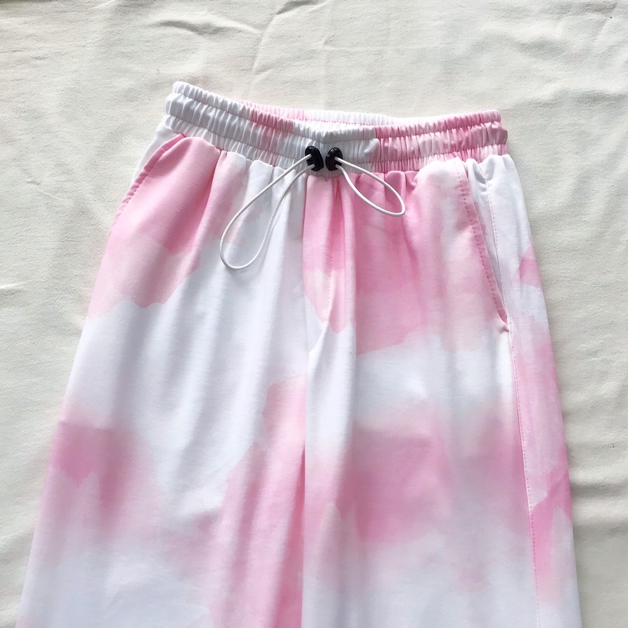 Quần Jogger Thun Dài Dây Rút Loang Màu Phản Quang Màu Hồng - Quần Thun Rút Dây Unisex - MM